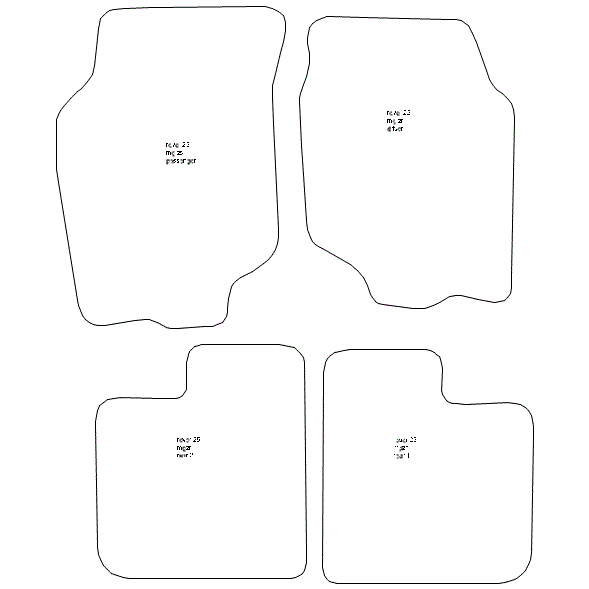 To fit Rover 25 Car Mats 1999 - 2005 & Heel Pad (B) - Picture 5 of 16